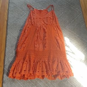 Boston Proper orange sun dress